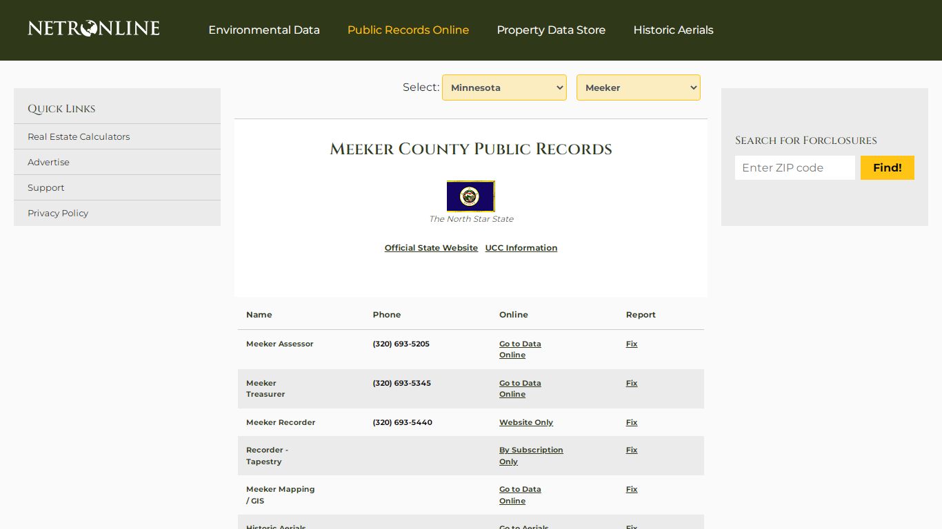 Meeker County Public Records - NETROnline.com