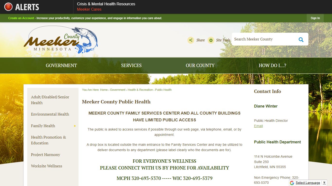 Meeker County Public Health | Meeker County, MN - Official Website